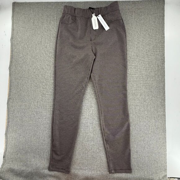NEW Sanctuary Skinny Leggings‎ Dressy Preppy Houndstooth Small Elastic Waist - Picture 6 of 15